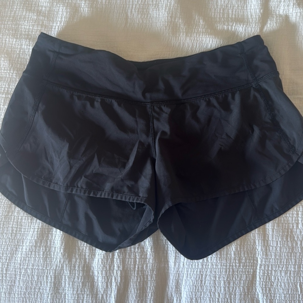 Lululemon speed-up black shorts